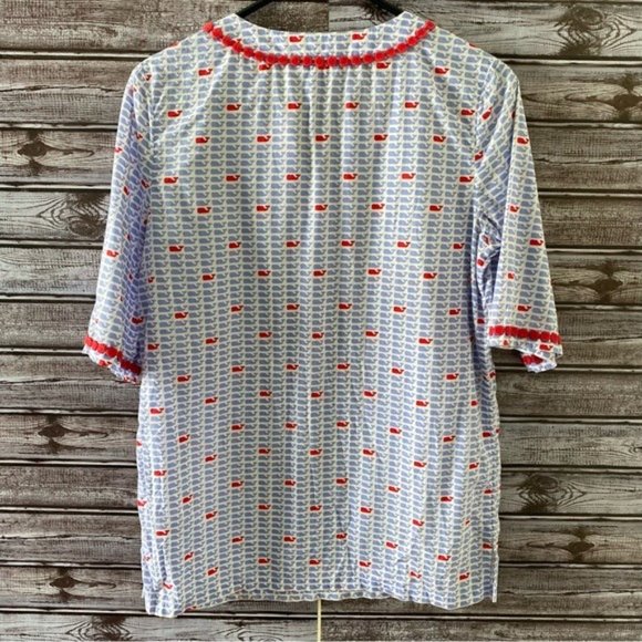 Vineyard Vines Girl's Whale Print Tunic/Beach Coverup Size‎ L 14 - Picture 2 of 7